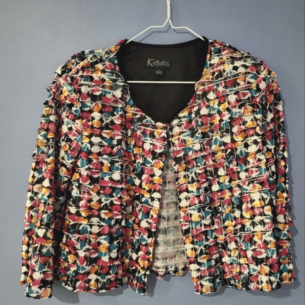 K Studio Womans Cropped Jacket Size 2